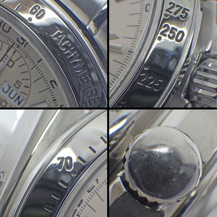 オメガ OMEGA 腕時計 スピードマスター デイデイト 3523.30.00 クロノグラフ タキメーター スモールセコンド 夜光インデックス 夜光針 サンレイ シルバー文字盤 SS 自動巻き 【OH済み】 【中古】