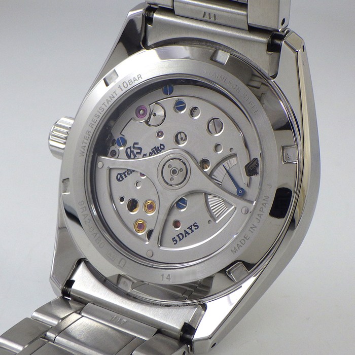 グランドセイコー Grand Seiko 腕時計 エボリューション9 SLGA009/9RA2-0AB0 デイト 裏スケ 白樺 シルバー文字盤 SS スプリングドライブ 【箱・保付き】 【中古】