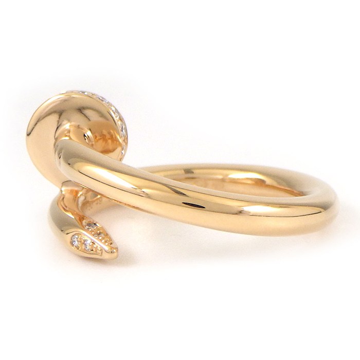 カルティエ Cartier リング ジュストアンクル クラシック B4094849 釘モチーフ 22ポイント ダイヤモンド 計0.13ct K18PG 9号 / #49 【中古】