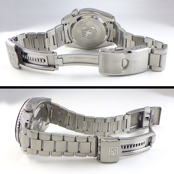 グランドセイコー Grand Seiko 腕時計 スポーツコレクション SBGX335/9F61-0AL0 ブラック文字盤 夜光針/インデックス 回転ベゼル SS クオーツアナログ 【箱・保付き】 【中古】