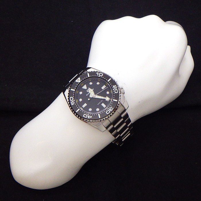 グランドセイコー Grand Seiko 腕時計 スポーツコレクション SBGX335/9F61-0AL0 ブラック文字盤 夜光針/インデックス 回転ベゼル SS クオーツアナログ 【箱・保付き】 【中古】