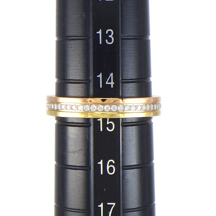 カルティエ Cartier リング ヴァンドーム ルイ カルティエ ウェディング バンド B4052955 トリニティ スリーカラー フルサークル エタニティ ダイヤモンド K18PG K18WG K18YG 14.5号 / #55 【中古】