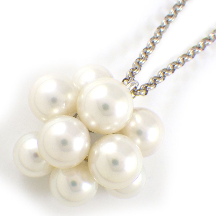 タサキ 田崎真珠 TASAKI ネックレス パール 6.0-7.0mm珠 K18WG 【中古】