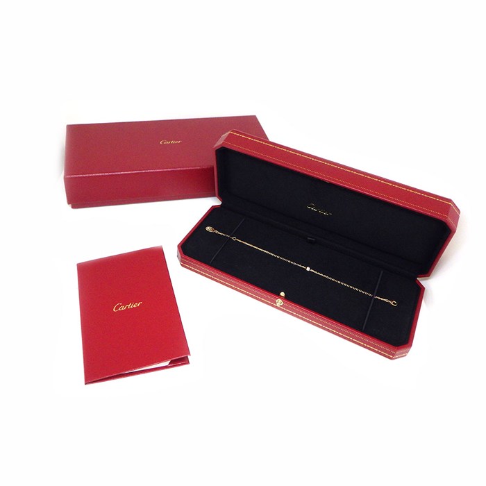 カルティエ Cartier ブレスレット ダムール スモールモデル SM ディアマン レジェ B6040300 1ポイント ダイヤモンド 0.09ct K18PG 【箱・保付き】 【中古】
