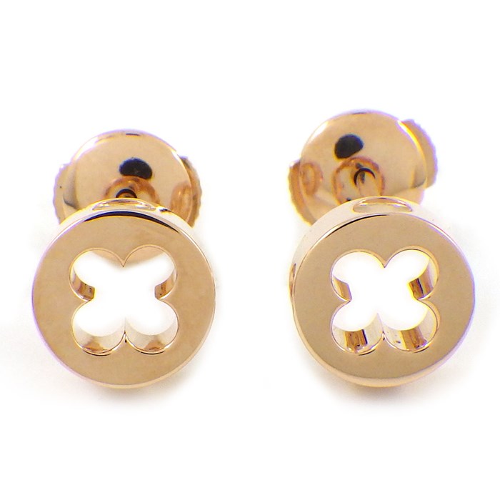ルイ・ヴィトン LOUIS VUITTON ピアス ピュス アンプラント Q96579 モノグラム フラワー K18PG 【中古】