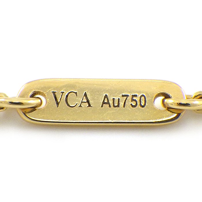 ヴァンクリーフ&アーペル Van Cleef & Arpels ネックレス スウィート アルハンブラ VCARF69100 ホワイト シェル K18YG 【中古】