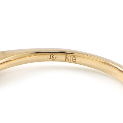 ポンテヴェキオ Ponte Vecchio リング ハート モチーフ ダイヤモンド 計0.14ct K18PG 11号 / #11 【中古】