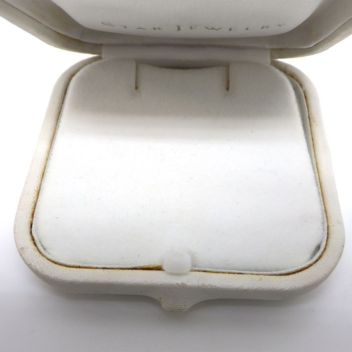 スタージュエリー STAR JEWELRY ネックレス ミステリアスハート 3ポイント プリンセスカット ルビー 計0.25ct K18WG 【箱・保付き】 【中古】