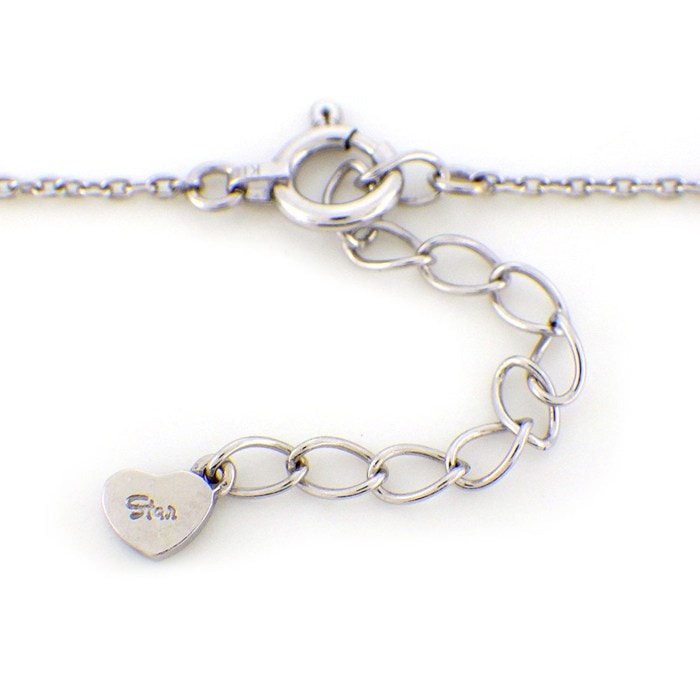 スタージュエリー STAR JEWELRY ネックレス ミステリアスハート 3ポイント プリンセスカット ルビー 計0.25ct K18WG 【箱・保付き】 【中古】
