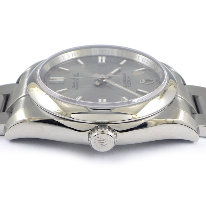 ロレックス Rolex 腕時計 オイスターパーペチュアル 116000 サンレイ グレー文字盤 SS 自動巻き 【箱・保付き】 【中古】