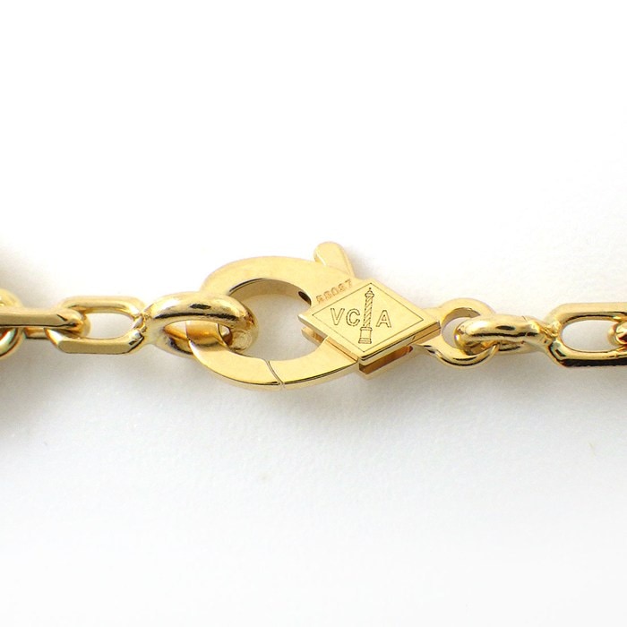 ヴァンクリーフ＆アーペル Van Cleef & Arpels ブレスレット ヴィンテージ アルハンブラ 5モチーフ VCARA41300 オニキス K18YG 【箱・保付き】 【中古】