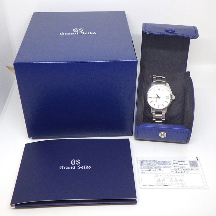 グランドセイコー Grand Seiko 腕時計 ヘリテージコレクション SBGA373/9R65-0CV0 サンレイ シャンパンゴールド文字盤 デイト 裏スケ パワーリザーブ表示 SS スプリングドライブ 【箱・保付き】 【中古】
