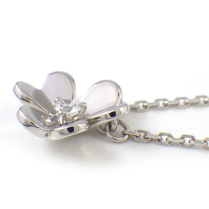 ヴァンクリーフ＆アーペル Van Cleef & Arpels ネックレス フリヴォル ミニ VCARP0J400 1ポイント ダイヤモンド 0.05ct K18WG 【中古】