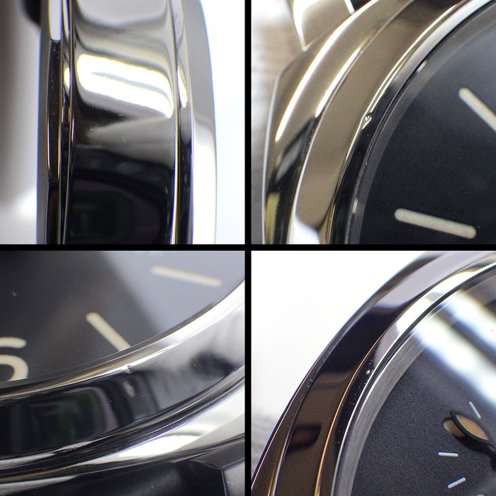 パネライ PANERAI 腕時計 ルミノールマリーナ 8デイズ アッチャイオ PAM00590 ブラック文字盤 夜光針/インデックス スモールセコンド ラバーベルト SS 手巻き 【中古】