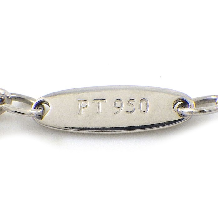 ティファニー Tiffany & Co. ネックレス バイザヤード 3ポイント ダイヤモンド 計約0.15ct PT950 【中古】