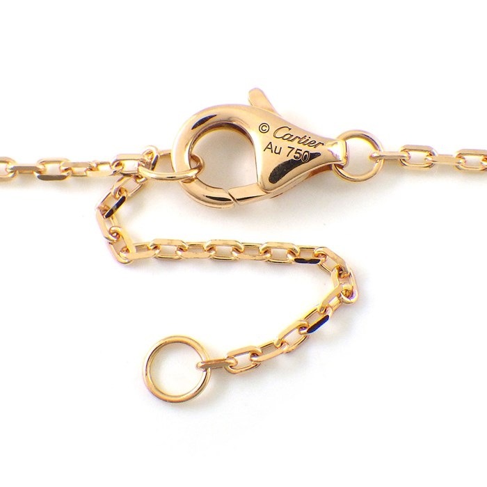 カルティエ Cartier ネックレス トリニティ スリーカラー 1ポイント ダイヤモンド K18PG K18WG K18YG 【中古】