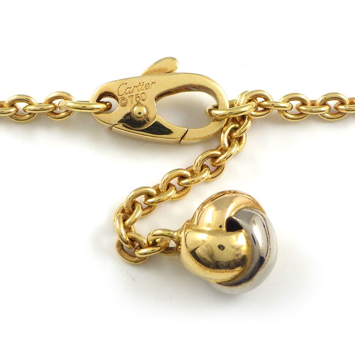 カルティエ Cartier ブレスレット ベビー トリニティ パンピーユ ボール スウィング ドロップ スリーカラー K18PG K18WG K18YG 【中古】