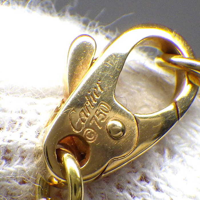 カルティエ Cartier ブレスレット ベビー トリニティ パンピーユ ボール スウィング ドロップ スリーカラー K18PG K18WG K18YG 【中古】