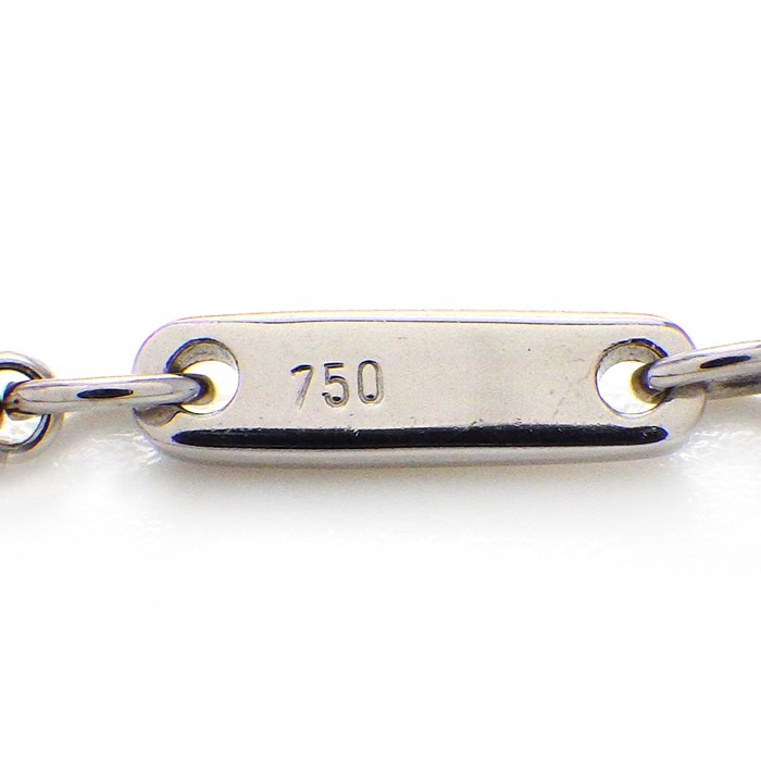 ショパール Chopard ネックレス ハッピーダイヤ 79/3929 月/星モチーフ ムービング ダイヤモンド K18WG 【中古】