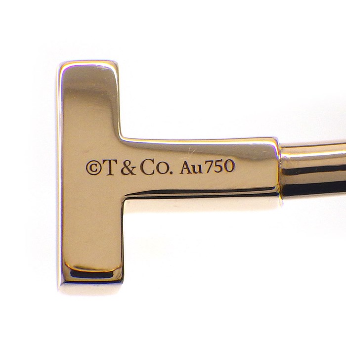 ティファニー Tiffany & Co. バングル T ワイヤー ミディアムモデル 60010767 ダイヤモンド 計0.24ct K18PG 【中古】