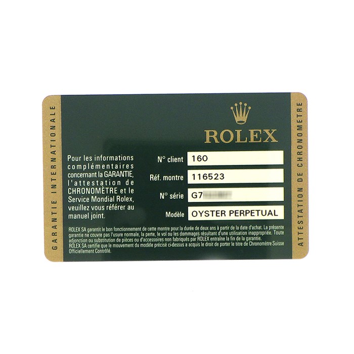 ロレックス Rolex 腕時計 コスモグラフ デイトナ 40mm 116523 G番 2010年 ルーレット刻印 クロノグラフ タキメーター スモールセコンド 裏スケ 夜光インデックス 夜光針 ネイビー文字盤 K18YG SS 自動巻き 【箱・保付き】 【中古】