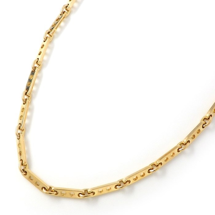 カルティエ Cartier ネックレス メカノ プレート パンチ ホール