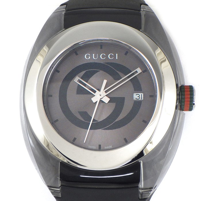 グッチ GUCCI 腕時計 シンク 137.1/YA137116 デイト インター 