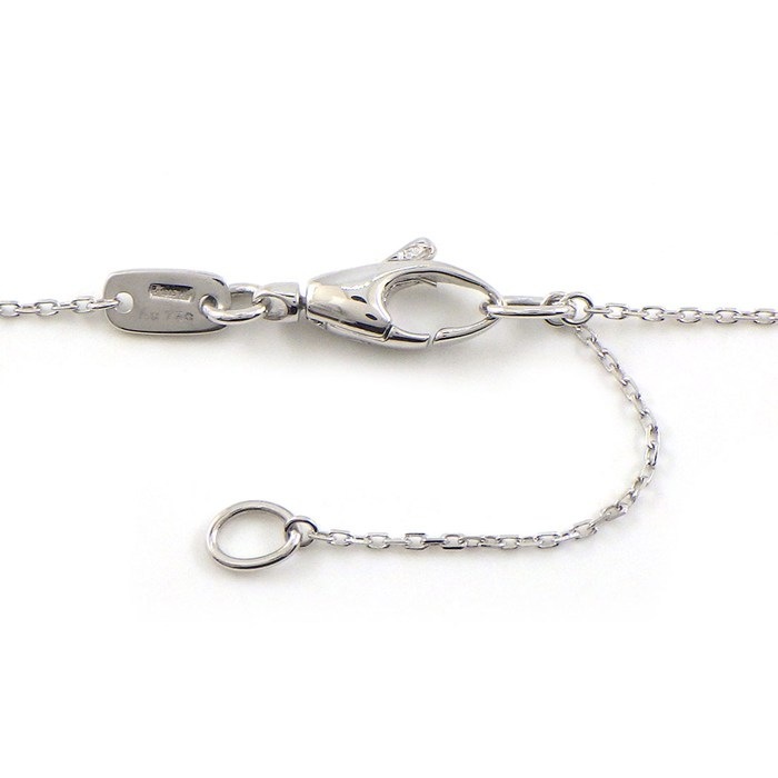 グッチ GUCCI ネックレス ハート クロス ダイヤモンド K18WG 【中古】