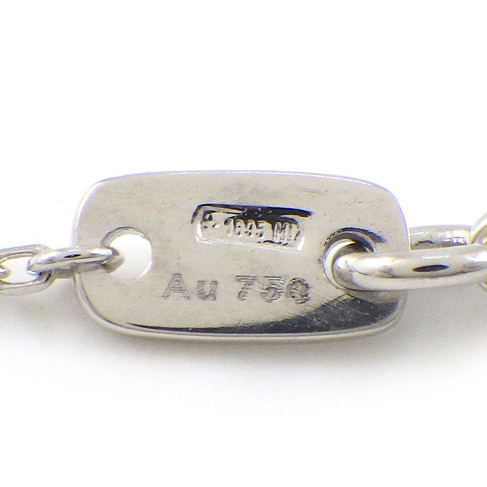 グッチ GUCCI ネックレス ハート クロス ダイヤモンド K18WG 【中古】