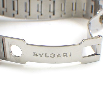 ブルガリ BVLGARI 腕時計 ブルガリ・ブルガリ BB26SS/12 12ポイント ダイヤモンドインデックス ロゴベゼル ブラック文字盤 SS クオーツアナログ 【中古】