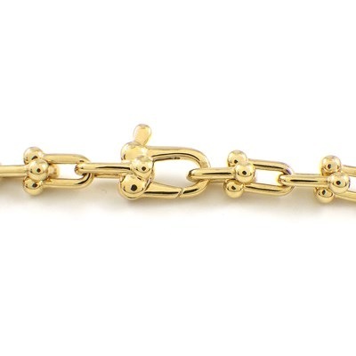 ティファニー Tiffany & Co. ブレスレット ハードウェア マイクロリンク 60416958 K18YG 【中古】