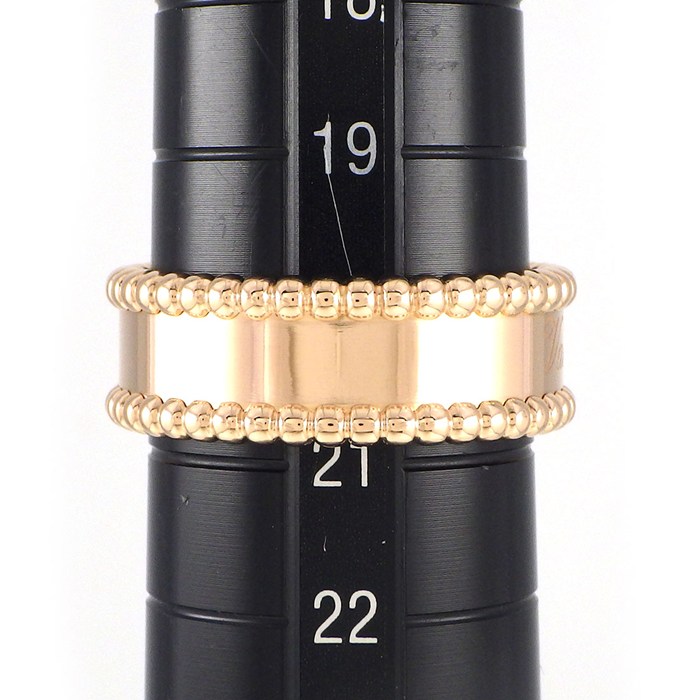 ヴァンクリーフ＆アーペル Van Cleef & Arpels リング ペルレ シニアチュール VCARN32400 ロゴ K18PG 20.5号 / #61 【中古】