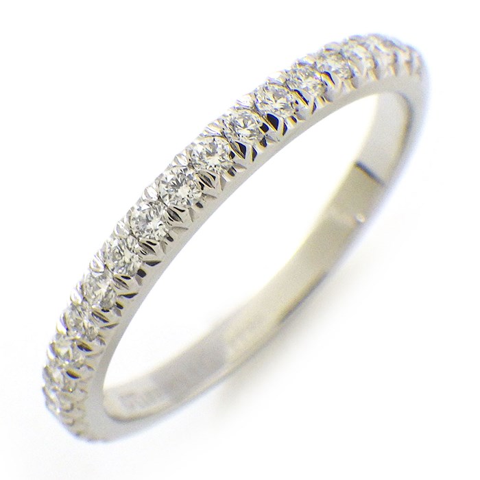 箱 ティファニーTiffanyソレスト ハーフエタニティpt ダイヤモンドリング