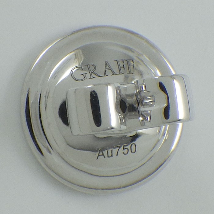 グラフ Graff GRAFF ピアス バタフライ シルエット ミニ ダイヤモンド K18WG ※片方のみ 【中古】