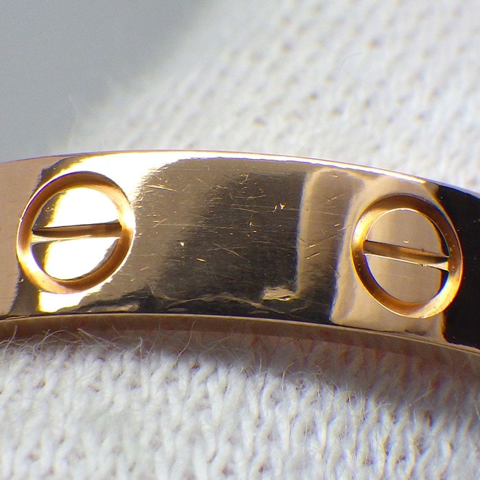 カルティエ Cartier リング ラブ スモールモデル SM B4050755 1ポイント ダイヤモンド 0.02ct K18PG 14.5号 / #55 【中古】