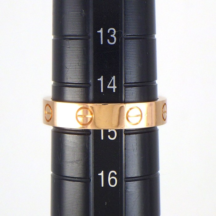 カルティエ Cartier リング ラブ スモールモデル SM B4050755 1ポイント ダイヤモンド 0.02ct K18PG 14.5号 / #55 【中古】