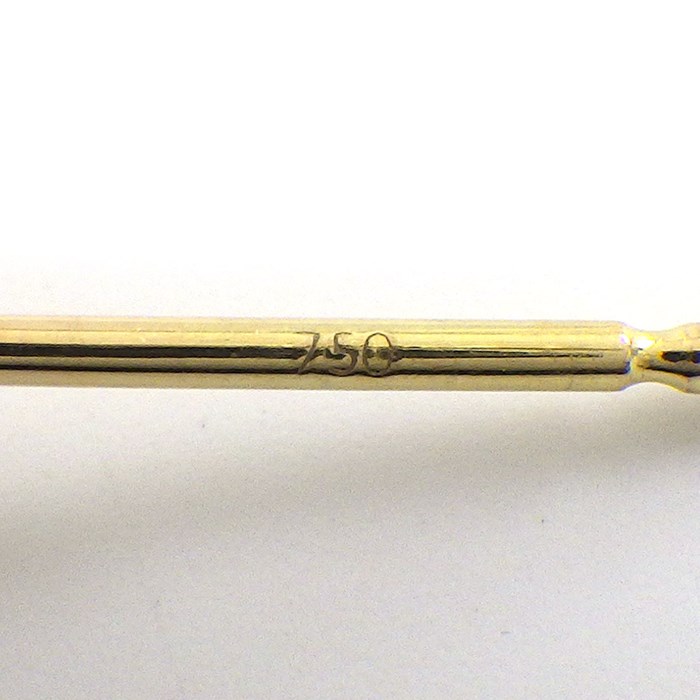 タサキ 田崎真珠 TASAKI ピアス デインジャー トライブ EC-3780-18KWG フープ ソーンズ ファング 淡水真珠 K18YG 【中古】