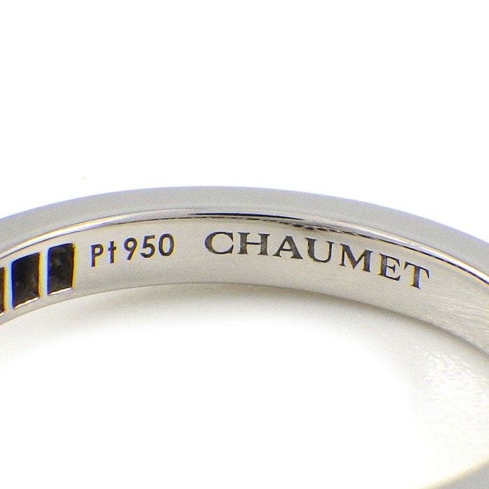 ショーメ Chaumet リング ジョゼフィーヌ エグレット 082554 ハーフ エタニティ 27ポイント ダイヤモンド 計0.23ct PT950 8号 / #48 【箱・保付き】 【中古】