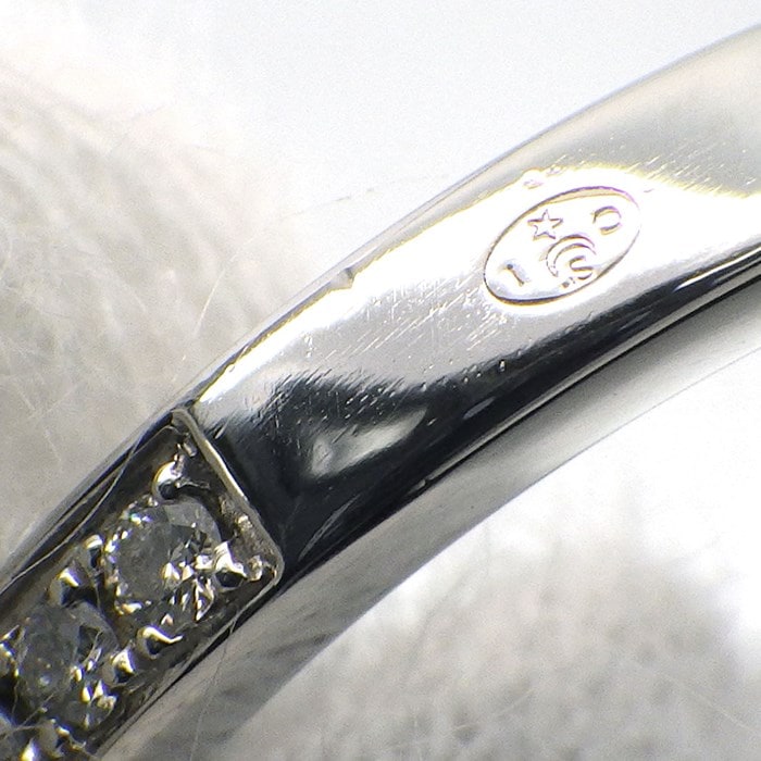 ショーメ Chaumet リング ジョゼフィーヌ エグレット 082554 ハーフ エタニティ 27ポイント ダイヤモンド 計0.23ct PT950 8号 / #48 【箱・保付き】 【中古】