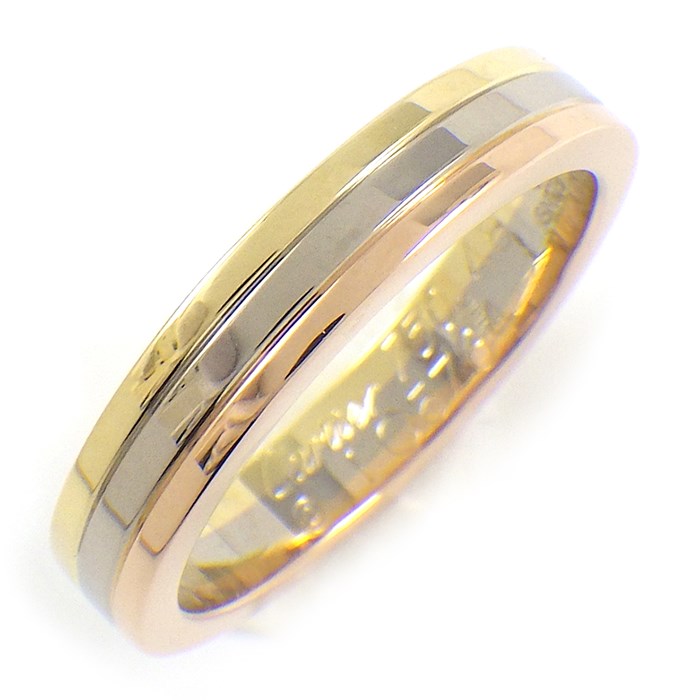 カルティエ Cartier リング ヴァンドーム ルイ カルティエ ウェディング バンド B4052200 トリニティ スリーカラー K18YG K18PG K18WG 8号 / #48 【中古】