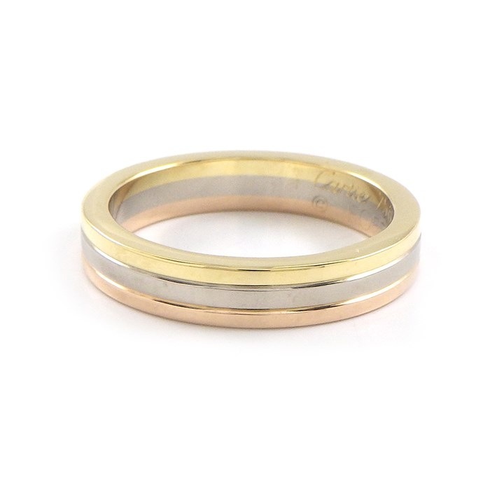 カルティエ Cartier リング ヴァンドーム ルイ カルティエ ウェディング バンド B4052200 トリニティ スリーカラー K18YG K18PG K18WG 8号 / #48 【中古】