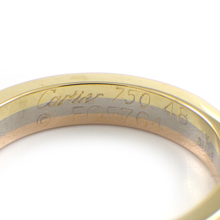 カルティエ Cartier リング ヴァンドーム ルイ カルティエ ウェディング バンド B4052200 トリニティ スリーカラー K18YG K18PG K18WG 8号 / #48 【中古】
