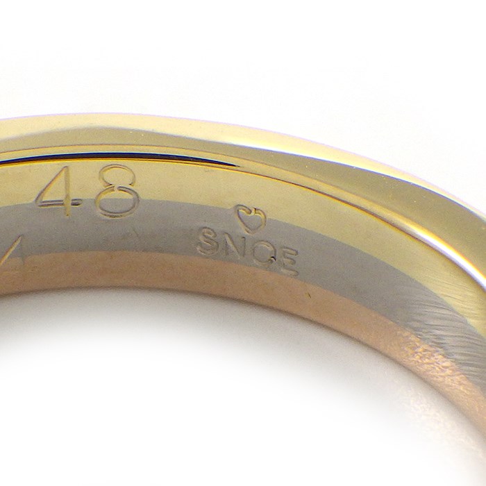 カルティエ Cartier リング ヴァンドーム ルイ カルティエ ウェディング バンド B4052200 トリニティ スリーカラー K18YG K18PG K18WG 8号 / #48 【中古】