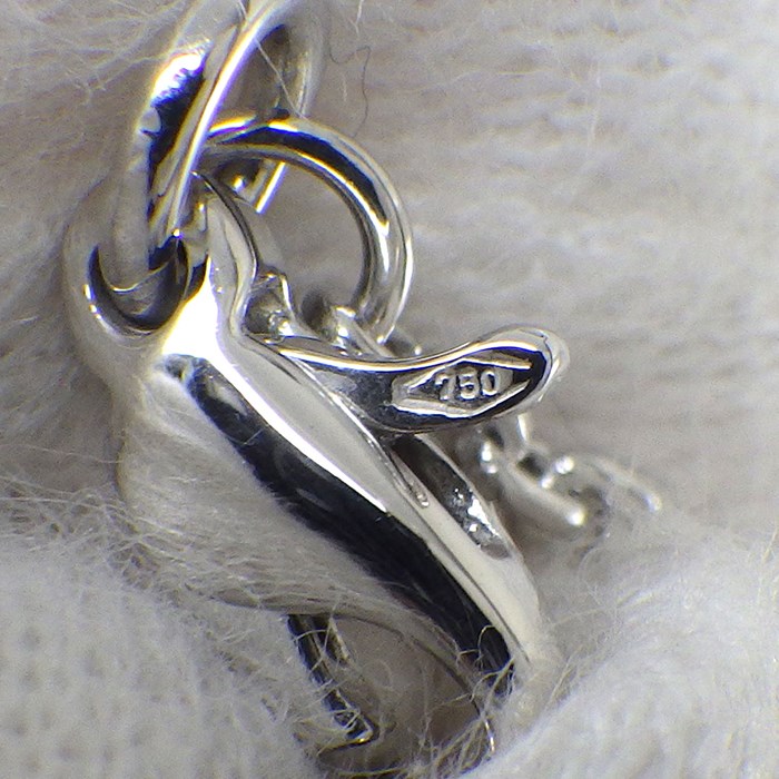 ピアジェ PIAGET ネックレス ポセション G33PX270 ダブル リンク サークル パヴェ 41ポイント ダイヤモンド 0.27ct K18WG 【中古】
