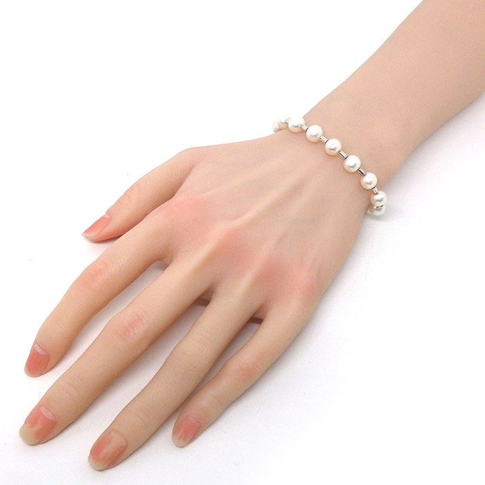 ティファニー Tiffany & Co. ブレスレット ハードウェア 淡水パール SV925 【中古】