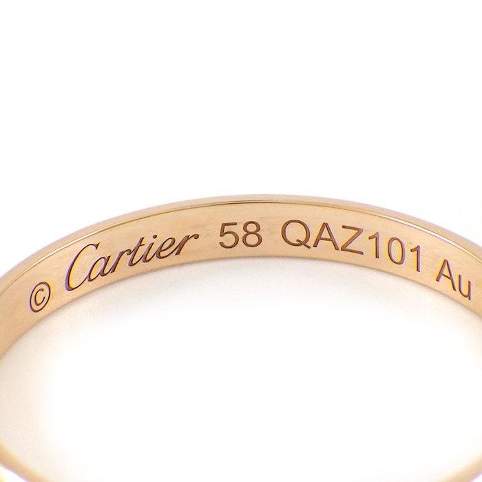 カルティエ Cartier リング 1895 ウェディング B4088158 K18PG 17.5号 / #58 【中古】