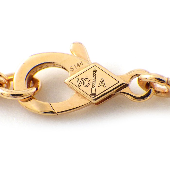 ヴァンクリーフ＆アーペル Van Cleef & Arpels ネックレス ヴィンテージアルハンブラ VCARP4KK00 グレー シェル K18PG 【中古】