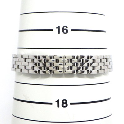 カルティエ Cartier 腕時計 パンテール ミニモデル WSPN0019 ローマ数字インデックス ブルースピネルリューズ シルバー 文字盤 SS クオーツアナログ 【箱・保付き】 【中古】 Cartier - カルティエ Cartier 腕時計 パンテール ミニモデル WSPN0019