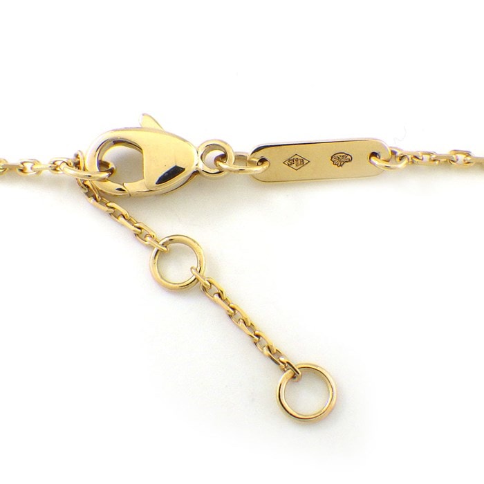 ブシュロン BOUCHERON ブレスレット キャトル クラシック XS JBT00900 スリーカラー 1ポイント ダイヤモンド 0.003ct K18PG K18WG K18YG ブラウン PVD 【中古】
