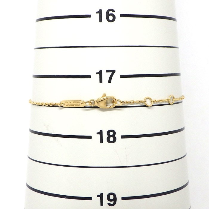 ブシュロン BOUCHERON ブレスレット キャトル クラシック XS JBT00900 スリーカラー 1ポイント ダイヤモンド 0.003ct K18PG K18WG K18YG ブラウン PVD 【中古】